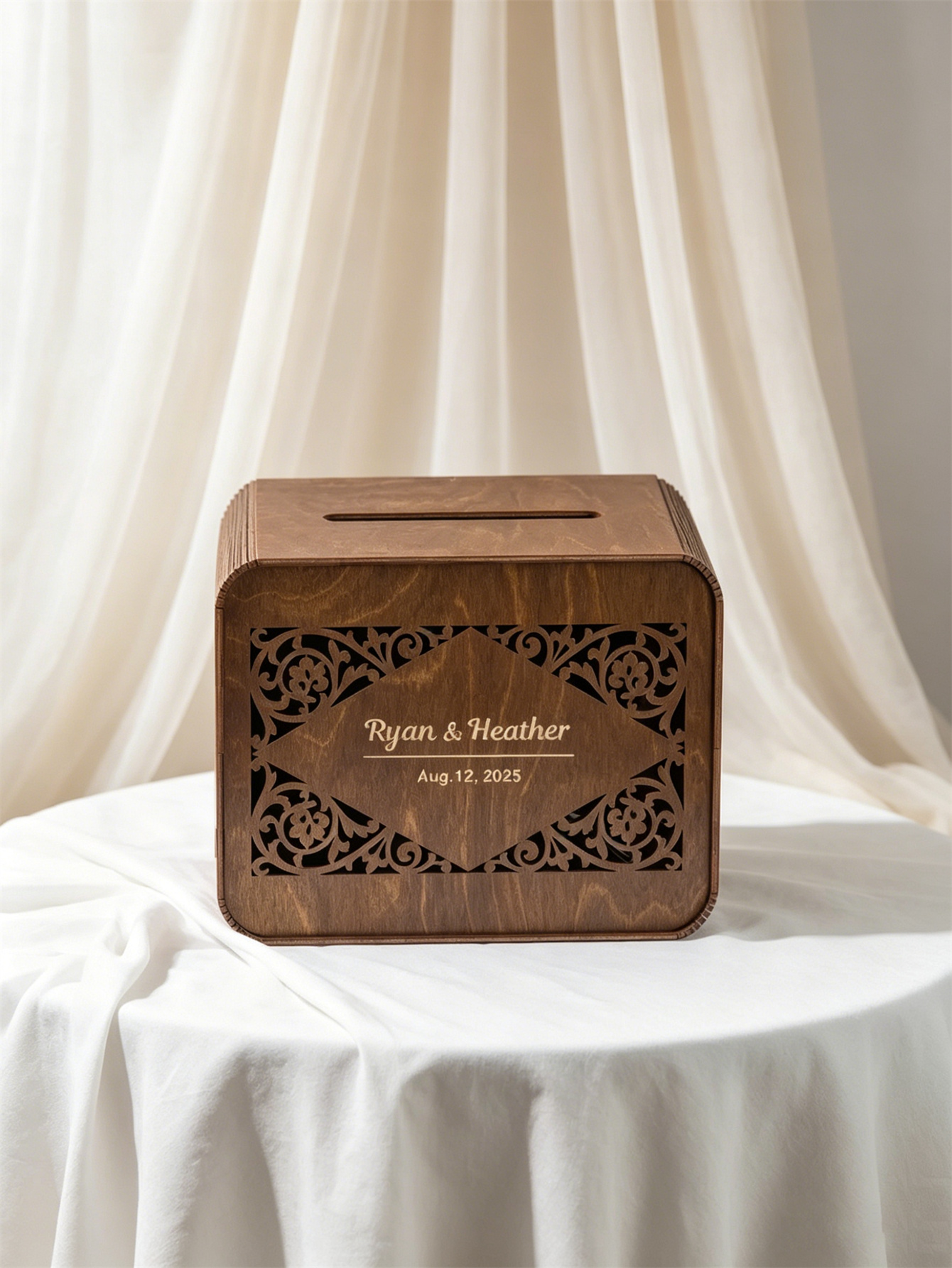 Wooden card boxes, personalized wedding card boxes, and bride gift-giving card boxes